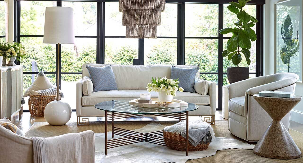 preview lightbox greek key sofa