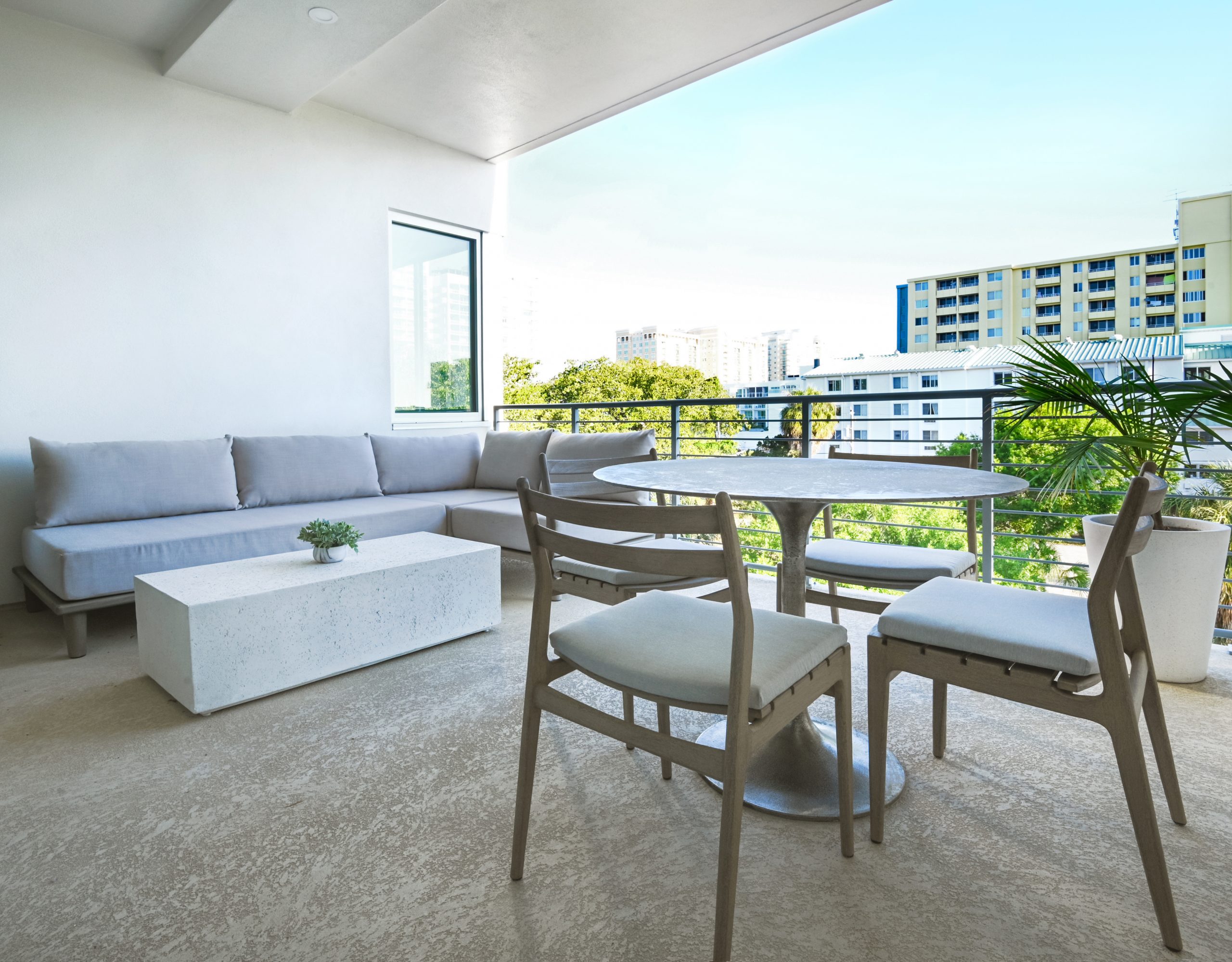 Master Bedroom black and white turnkey fully furnished luxury unit